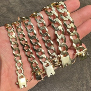 Men's 8.5" Stainless Steel 10mm Cuban Link Bracelet - Gold Plated With Buckle Clasp, Includes Box - View #10