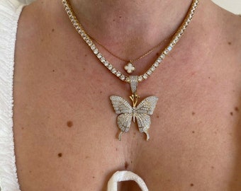 Pandora ME - Ciondolo A Forma Di Farfalla In Argento Sterling Con Medaglione Viola E Blu, Argento Sterling - Foto 2