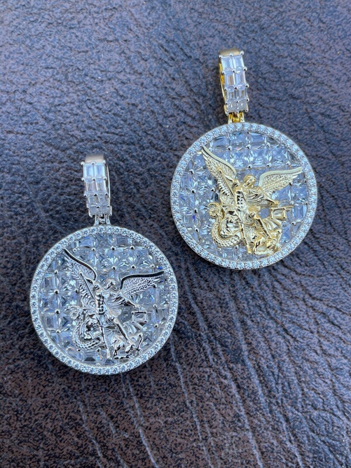 St michael diamond pendant deals