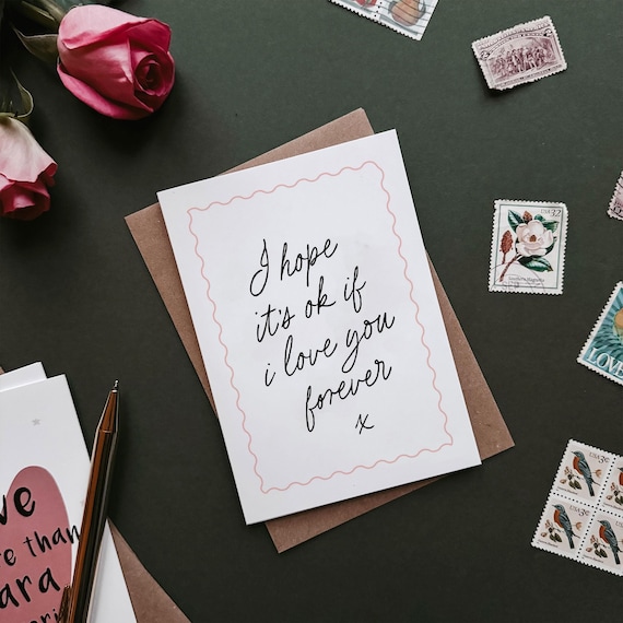 I Love You Forever | Valentines Card for Girlfriend, Boyfriend, Husband, Wife, Fiancé & Fiancée