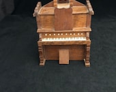 Vintage Wooden Piano Music Box