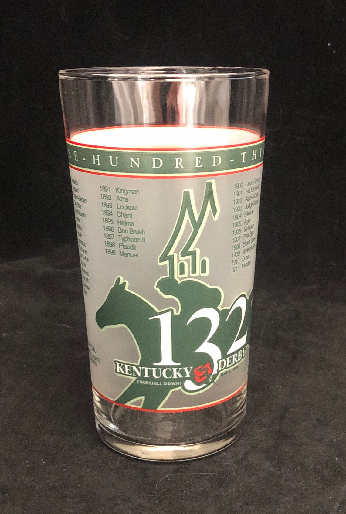 2006 Kentucky Derby Official 132nd Running Mint Julep Glass Etsy