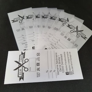 Textiletiketten individualisiert, Dein-Label
