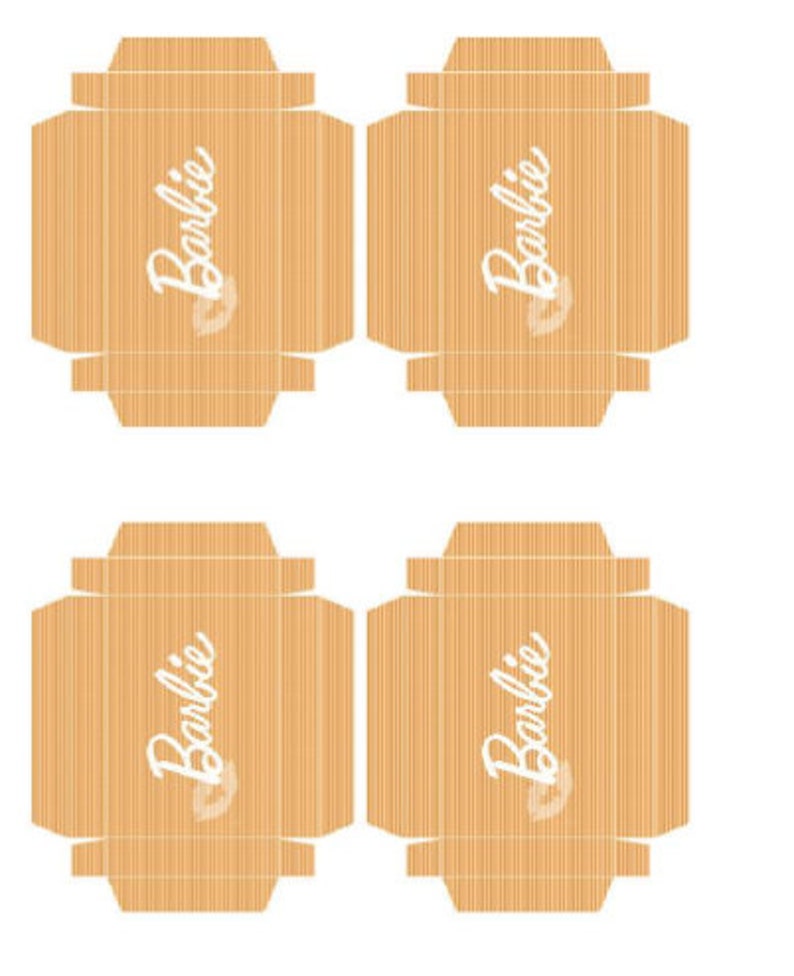 Barbie Shoe Boxes Printable | Etsy