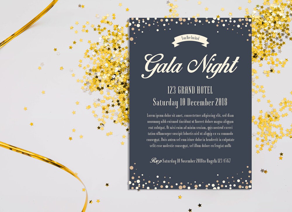 Corporate / Social Event Invite printable digital file Etsy