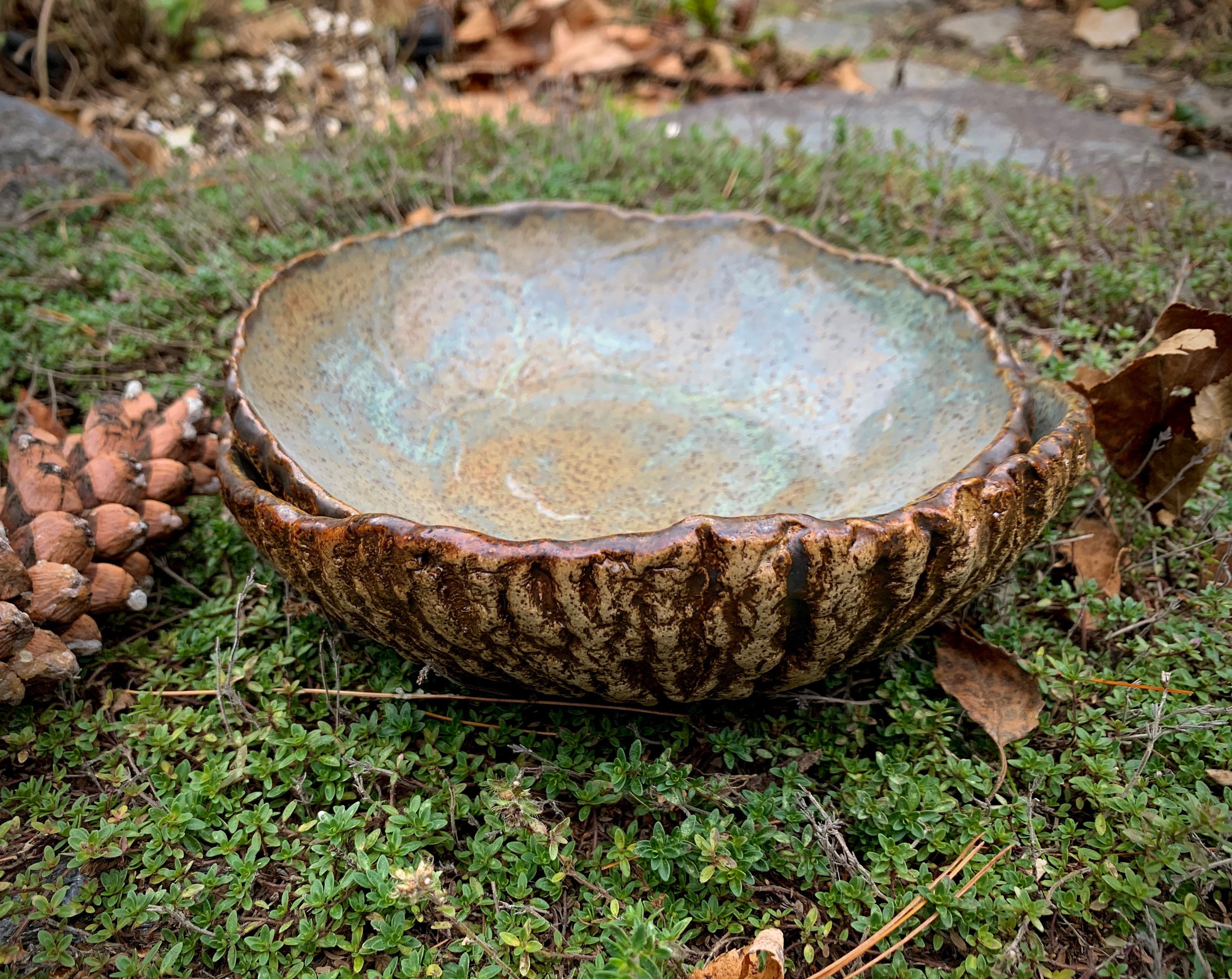 Set of two Woodland Bowls Etsy