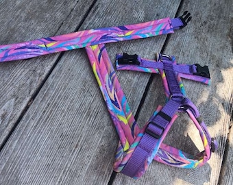 Modog harness pink flames