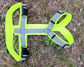 Modog Harness neon yellow gray Softshell