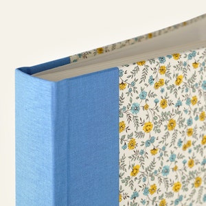 Photo album &quot;Mitzi&quot;, photo album blue yellow, high-quality photo album