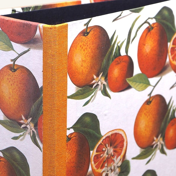 Recipe folder oranges, individual folder, folder for the kitchen
