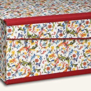 Bunte Schachtel "Firenze", Schachtel mit Klappdeckel, Box A4