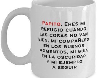 Regalo para papa pare el dia del padre, cumple, navidad - Papito, Eres Mi Refugio Cuando Las Cosas No Van Bien.