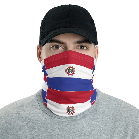 Mascara Facial Mascara Para La Cara Proteccion De La Boca Y Nariz Face Mask  Cover Facemasks Shield Neck Gaiter Paraguay Flag 