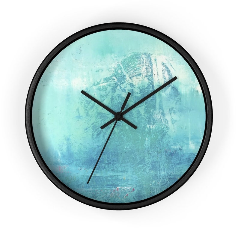 Valentines Day gift from son mint green decor nursery decor girl boho decor bathroom clock unique wall clock modern clock for wall best