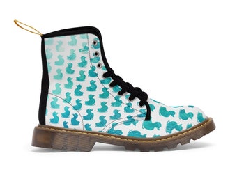 Mint Boots for her, size 7 womens boots, duck boots, doc martens, vegan shoes women, teen girl gifts, unique gifts for sisters, 90s clothing