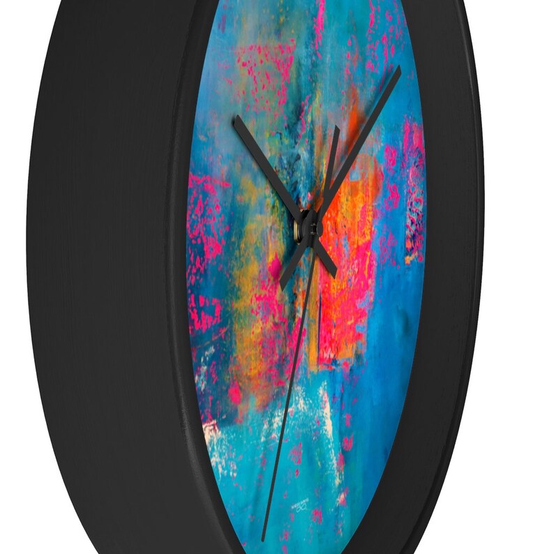 abstract wall clocks, beach house decor, kids playroom decor, college dorm decor for girls, new, teen girl room decor aesthetic room image 4