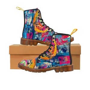 graffiti shoes combat boots women festival boots for women image 2