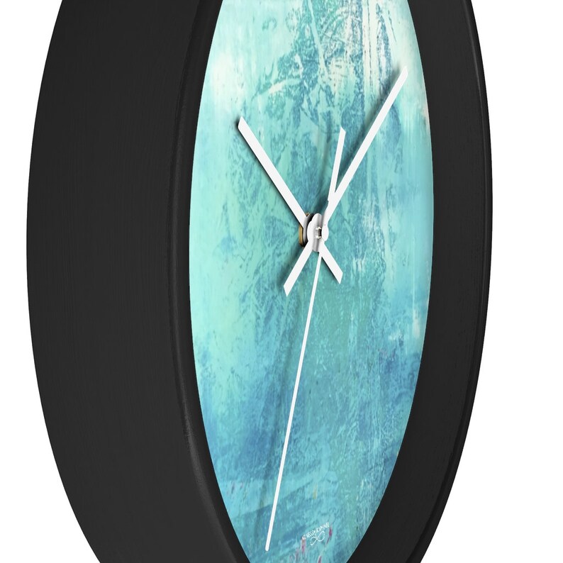 Valentines Day gift from son mint green decor nursery decor girl boho decor bathroom clock unique wall clock modern clock for wall best