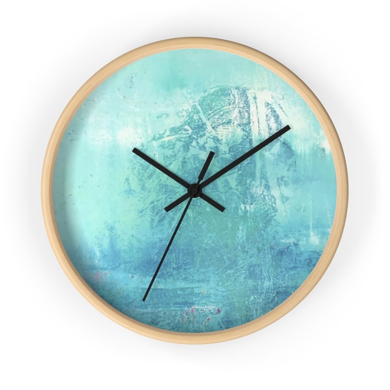 Valentines Day gift from son mint green decor nursery decor girl boho decor bathroom clock unique wall clock modern clock for wall best