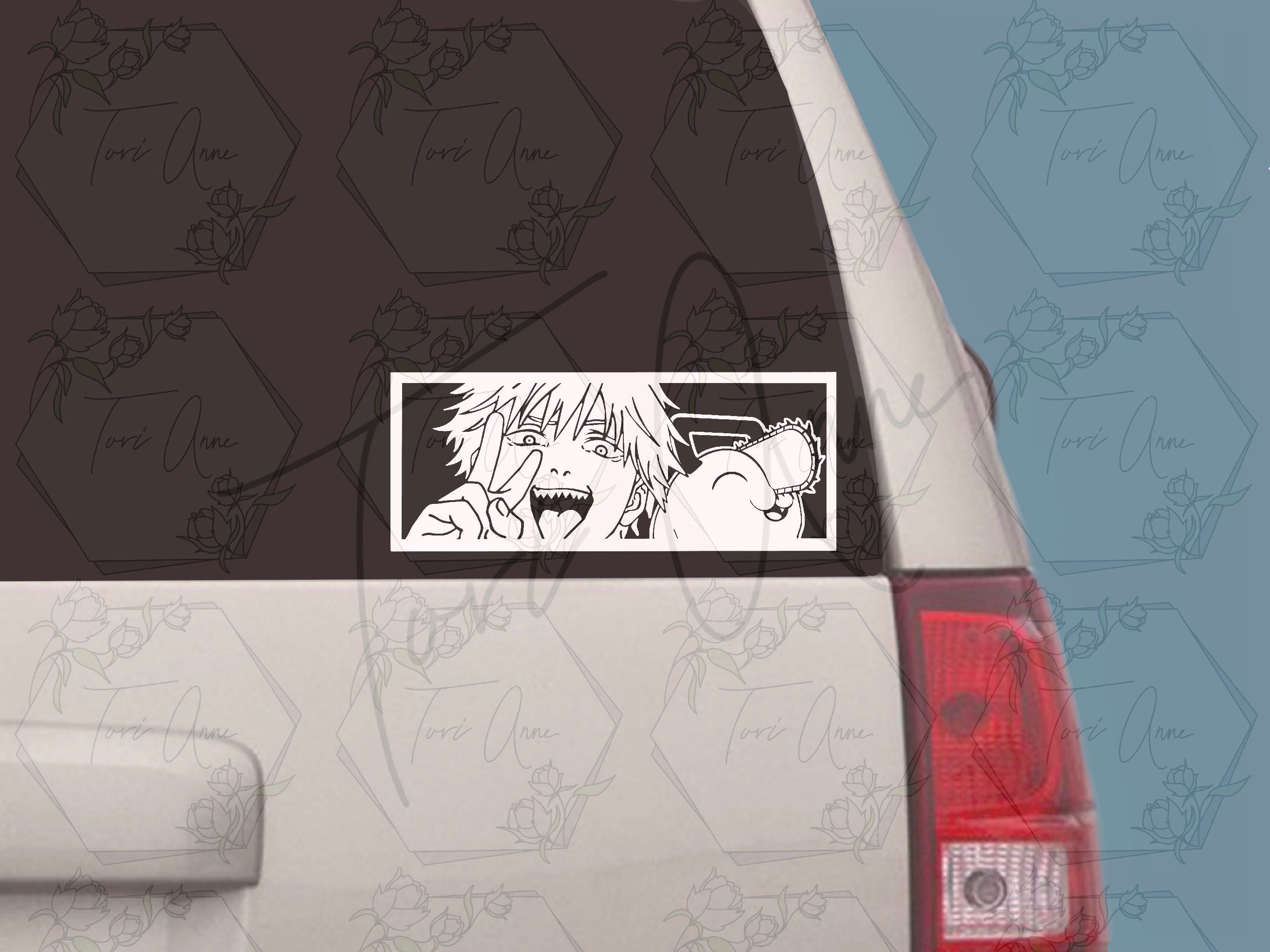 Kobeni Chainsaw Man Anime Weatherproof Sticker 6 Car Decal