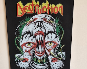 Deflektion-Release From Agony Rücken Aufnäher, Backpatch Jacke Weste Flanell, thrash metal
