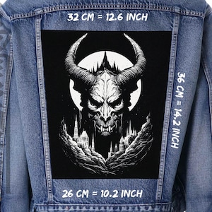 Baphomet 1,Back patch,Backpatch,Patch forJacket,Vest,Black Goat,Lucifer,Devil,Dark deity