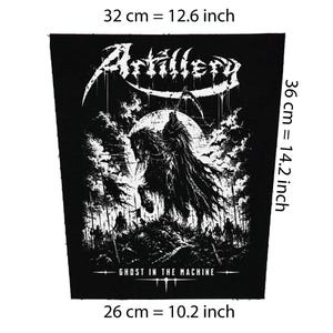 Artillery - Ghost in the machine Back Patch, Backpatch Jacket Vest Flannel, thrash metal