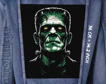 Frankenstein Zurück Patch Sew On Jacke Weste Flanell Punk Horror