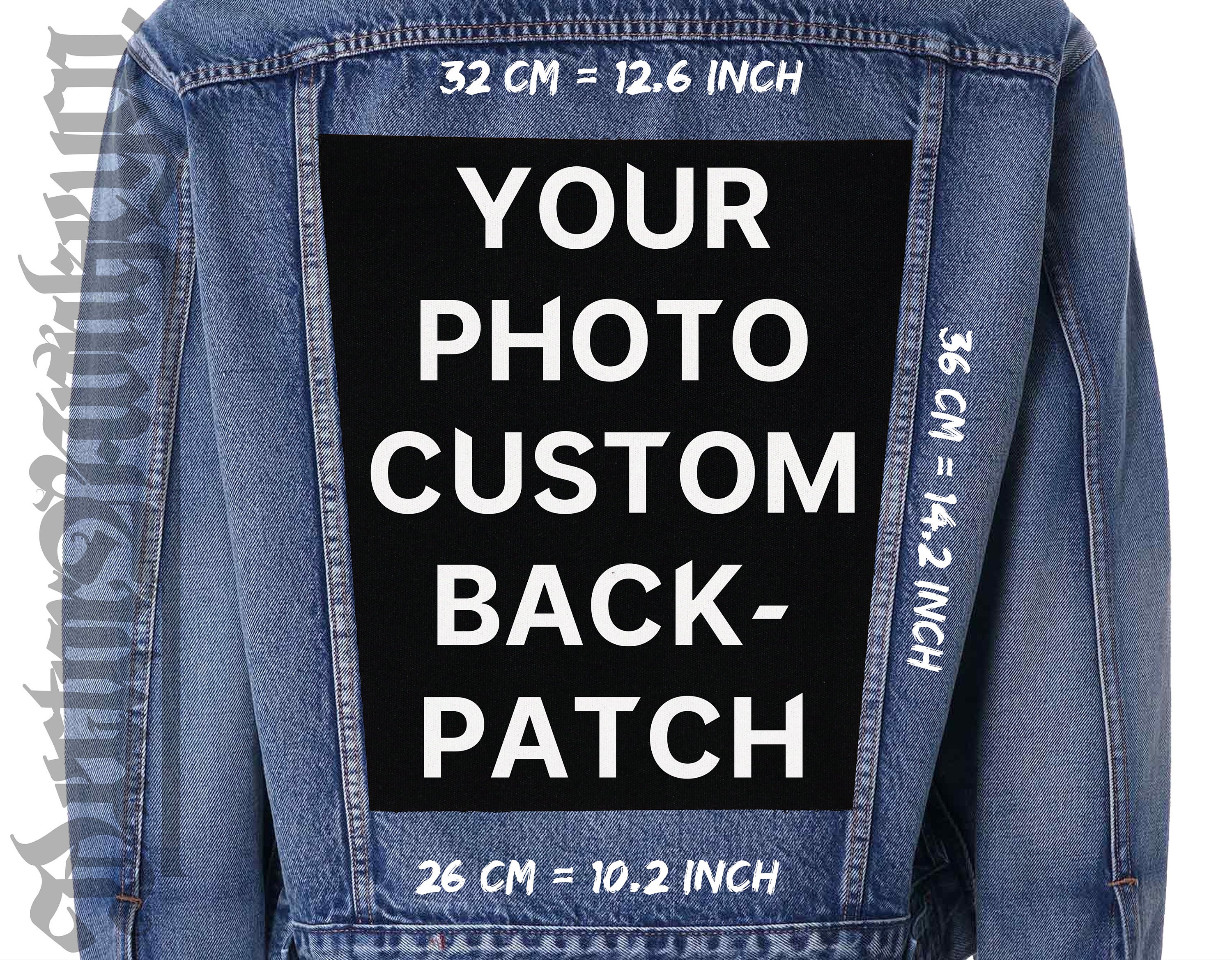 Large Sublimation Patches for Flannel, 100% Polyester, Bulk Patches,  Handmade Patch, Frayed, Raggedy, Custom Patch, Denim Jacket, Shacket 
