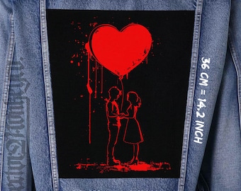 L'amore è nell'aria Toppa posteriore in tela da cucire su giacca, gilet o flanella