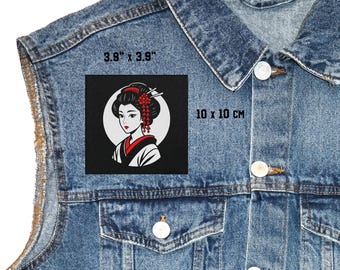Geisha Sew-On Patch: Hardcore Punk & Metal