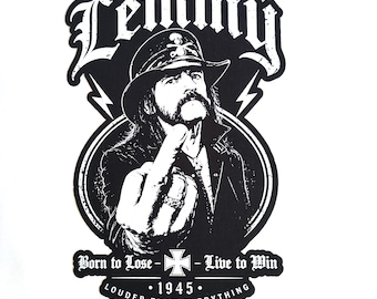 Lemmy Kilmister Rückenaufnäher, Rückenaufnäher für Jacke Weste Flanell, Motörhead