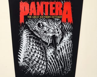 Pantera-Rückenaufnäher für Jacken, Westen und Flanellhemden, Daunen, Phil Anselmo, The Great Southern Outtakes