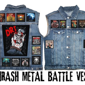 sew up to four of your band patches on your super heavy metal jacket or vest