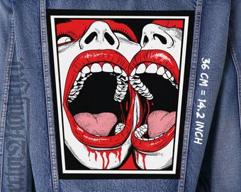 Toppa in tela Riot Sirens da cucire sulla schiena / Giacca/Gilet/Flacone punk