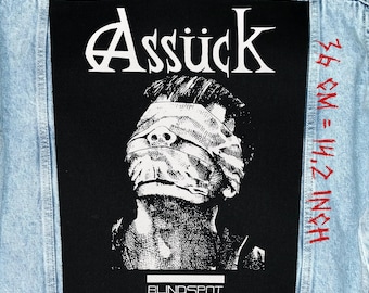 Assück - Blindspot Back Patch / Backpatch Sew On Canvas Jacket Vest Flannel