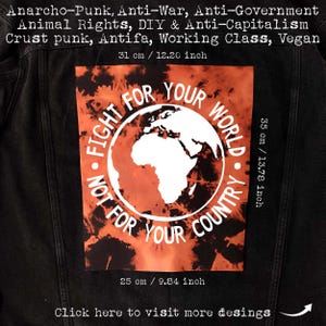 Anarcho-Punk Back Patch – DIY Bleached for Jackets, Vests & Flannels, Doom,Discharge,GBH,Pisschrist,Disorder,ENT,Dropdead,Yacopsae,Assuck