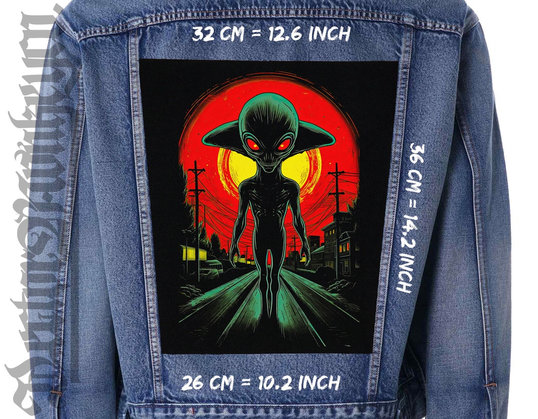 Alien Intruders,back Patch,backpatch,patch Forjacket,vest,intergalactic ...