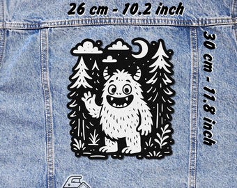 Forest Monster Back Patch Iron On – Jacket Vest Flannel Patch