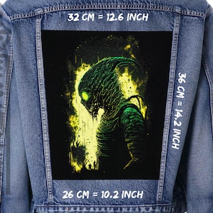 Predator Monster - Back Patch, Vielseitiger Stil für Jacken, Westen und Waschlappen, Fusion of Creativity