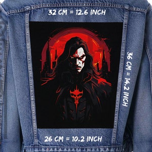 Dracula&#39;s Backpatch: Ein Vielseitiges Statement Stück für Jacken, Westen, und Flanells