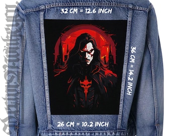 Dracula's Backpatch: Uma peça versátil para jaquetas, coletes e flanelas
