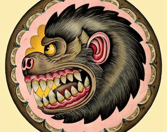 Monkey Sew-On Patches: Hardcore Punk & Metal Patches