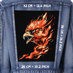 Rising Phoenix Backpatch : veste à coudre accent gilet