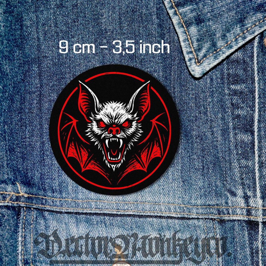 Vampire Bat Patch: Sew-on Horror Badge, Goth Punk Style - Etsy