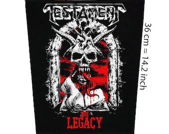 Testament Rückenaufnäher, Backpatch Jacke Weste Flanell, thrash metal