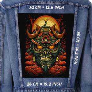 Spirit of Japan Aufnäher auf der Rückseite - Kriegerkunst, japanische Kultur, dickes Segeltuch für Jacke oder Weste, Ehrensymbol