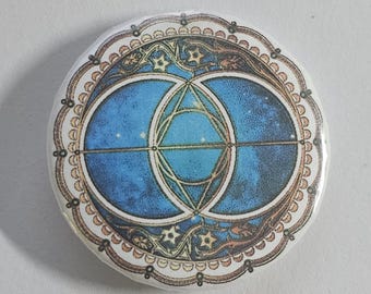 Viveca Pisces 1 Inch Color Button