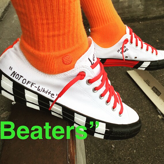 Converse « Pas blanc cassé » Custom bas Converse « Pas blanc cassé » Custom Custom Custom bas 85686e