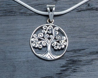 Collar Plata "Arbol de la Vida" Pendiente